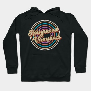 vintage circle line color Hollywood Vampires Hoodie